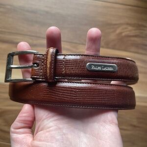 Ralph Lauren Brown Leather Belt